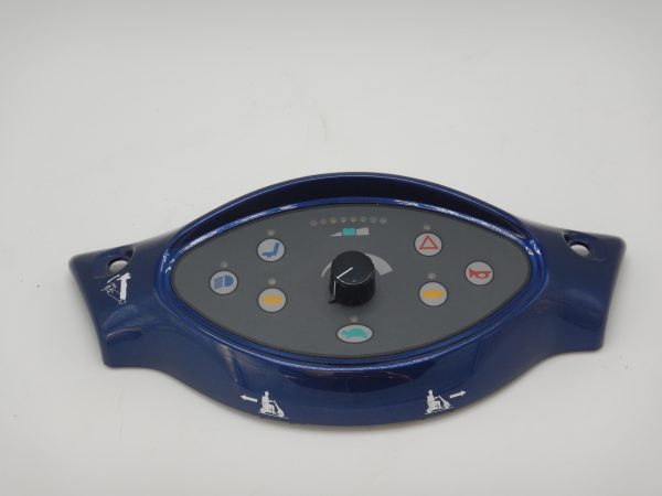 Dashboard, analoog en Lightning Blue. (Galaxy II)
