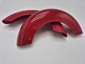 Spatborden set, red metallic.
