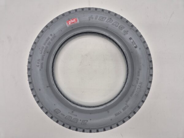 Buitenband antilek 2.50-8 (335X60) grijs Impac Plus.