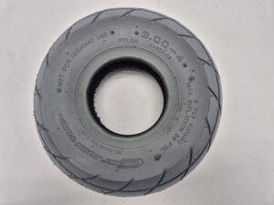 Buitenband 3.00-4 (260×85) grijs lijn profiel.