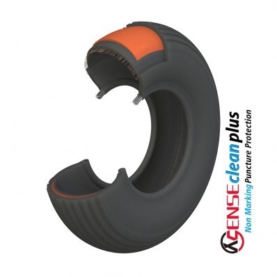 Buitenband antilek 2.50/3.70-8 (330X85) BLACK XSENSE CLEANPLUS