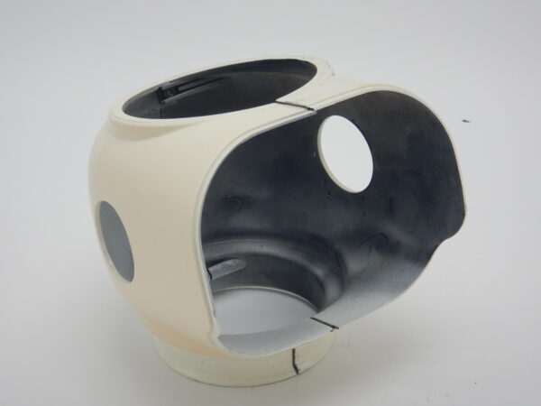 Koplampkap wit (set links - rechts)