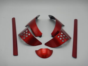 Sierkapjes set rood
